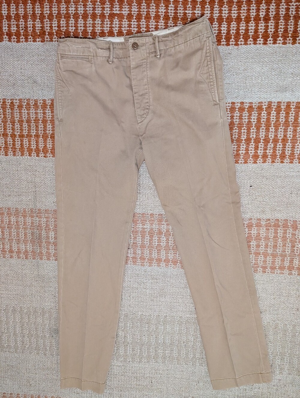 Double RL RRL Ralph Lauren Pants Mens 32x34 Officers Field Trouser Twill Khaki